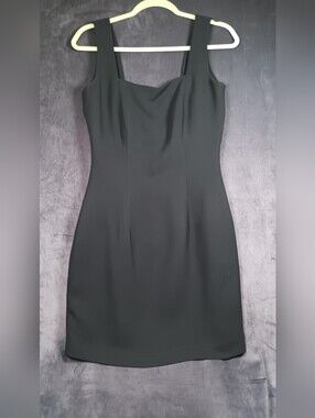 Cache Black Square-Neck Mini Dress. Dress It Up However You Want!